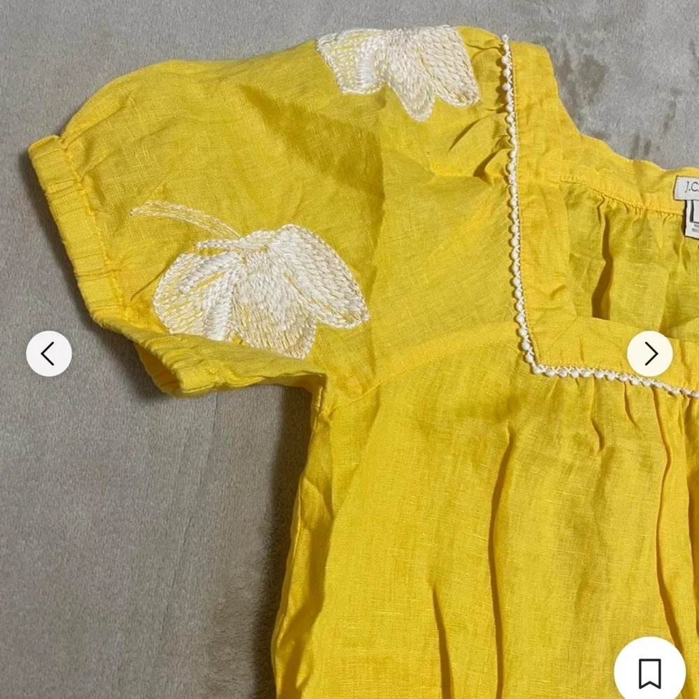 J.crew yellow blouse